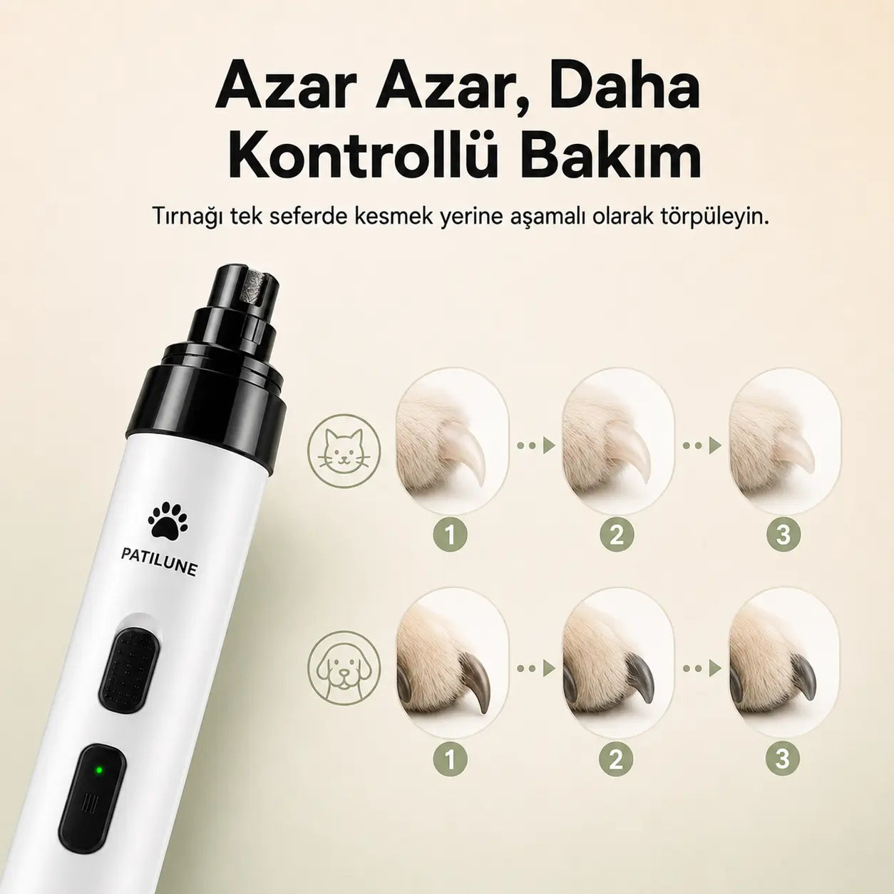 Patilune SilentCare Sessiz Tırnak Törpüsü